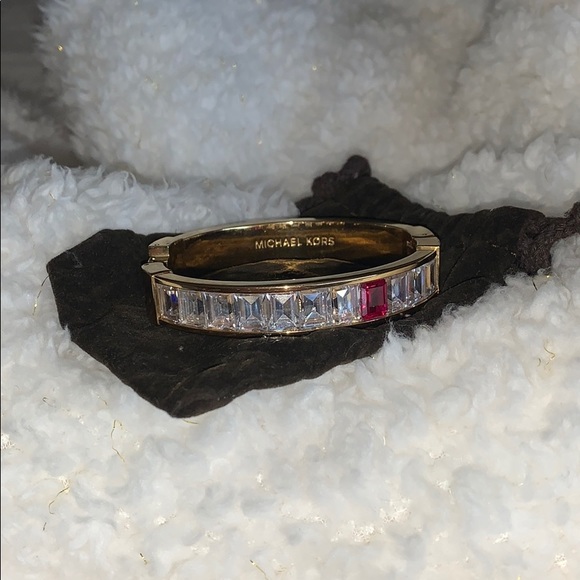 RARE Michael Kors Regal Baguettes Hinged Bangle - Picture 4 of 13